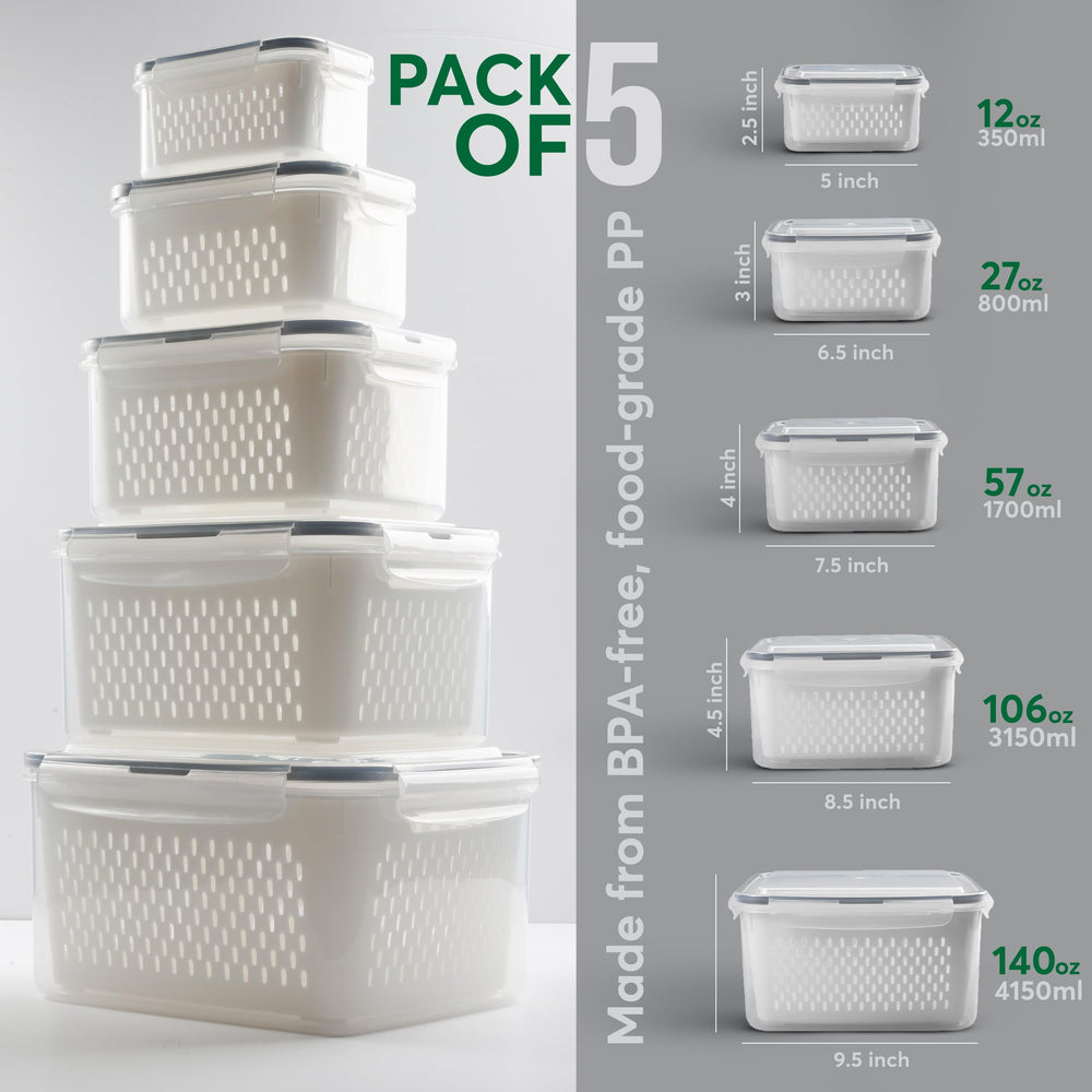 BreezyHome alimentos congelados en contenedores, conservan frescura y sabor