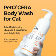 Breezytail PetO’Cera textura cremosa en mano, muestra hidratación y facilidad de aplicación