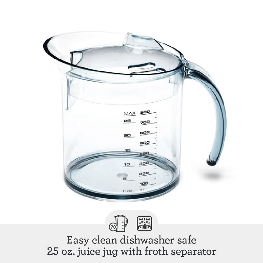 Breville BJE200XL jarra de 25 oz con separador de espuma para servir limpio
