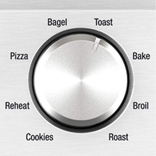 Breville BOV450XL cocinando pizza de 11 pulgadas, resultados dorados consistentes