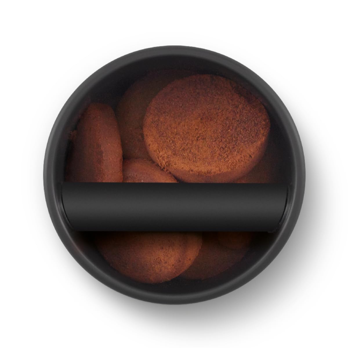 Breville knock box 10 comparación de tamaño sobre encimera para espacios pequeños