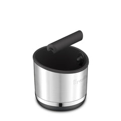 Breville knock box 10 vista interior mostrando capacidad para hasta diez pucks
