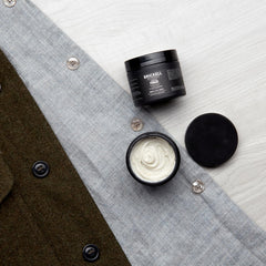 Brickell Men's Products close-up texture swatch showing clay finish and workable hold