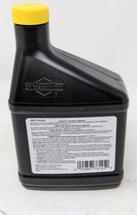 Briggs & Stratton detalle de botella de aceite 18oz, facilitando cambios rápidos sin derrames