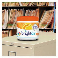 Bright Air primer plano de textura de gel cítrico, revela liberación controlada