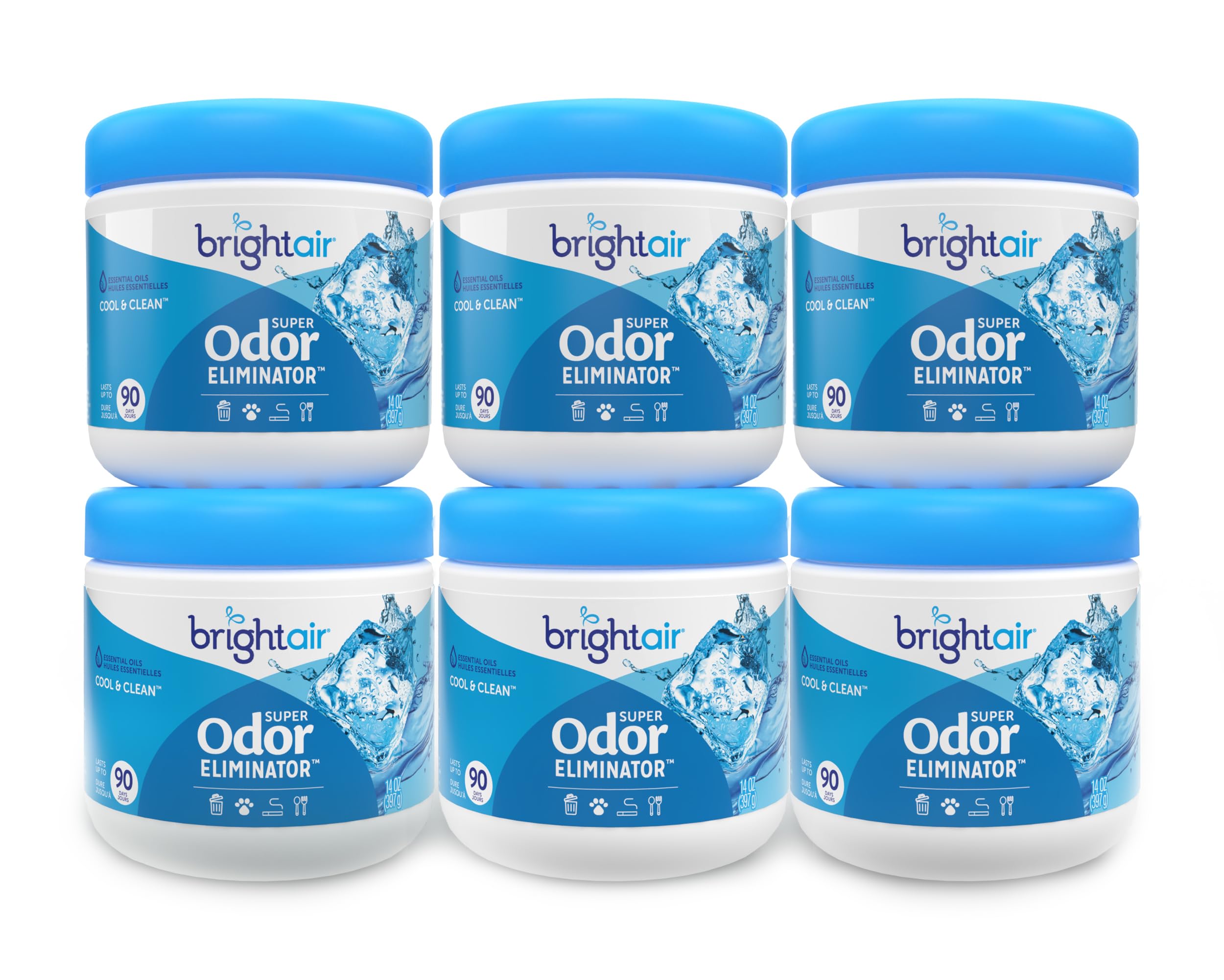 Bright Air frente del tarro mostrando diseño y beneficio neutralizador