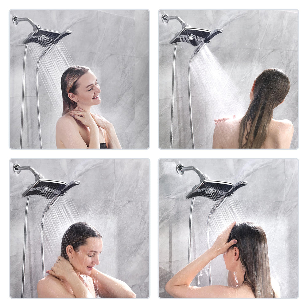BRIGHT SHOWERS ducha de mano con agarre ergonómico para control preciso