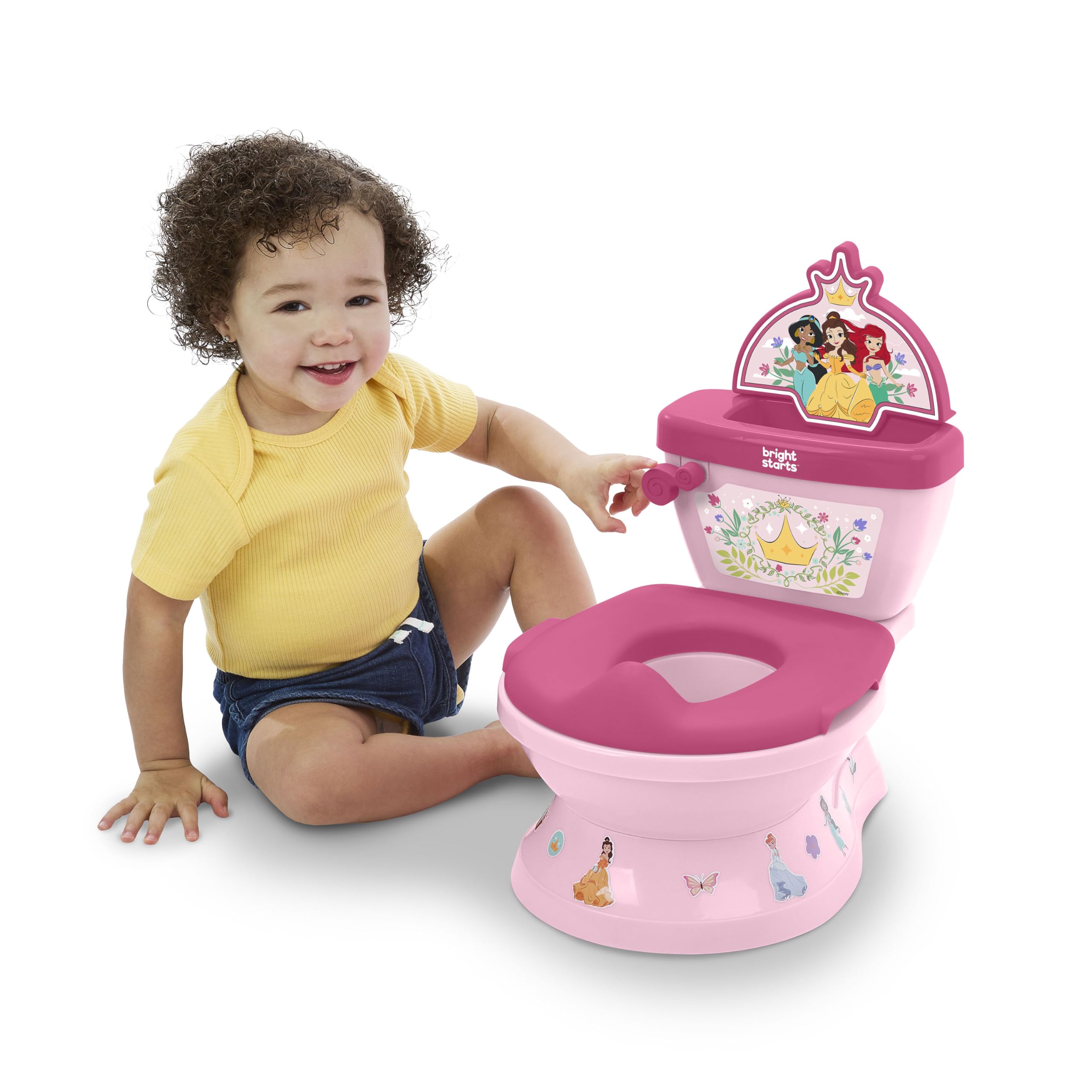 Bright Starts conjunto de 12 pegatinas Princesas para personalizar el orinal