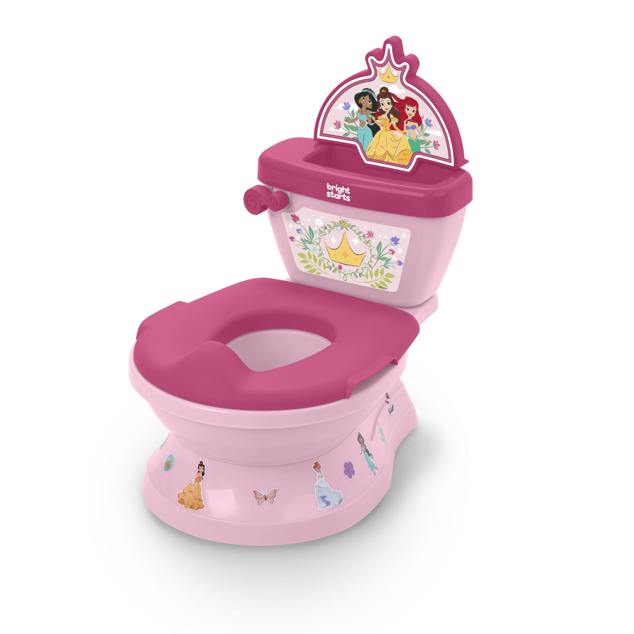 Bright Starts orinal frontal con diseño Disney Princess para motivar al niño