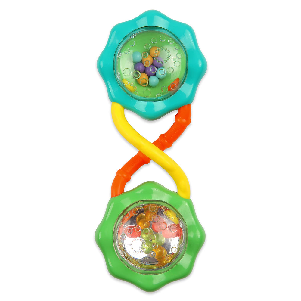 Bright Starts textura del material Oball flexible que facilita mordida y limpieza