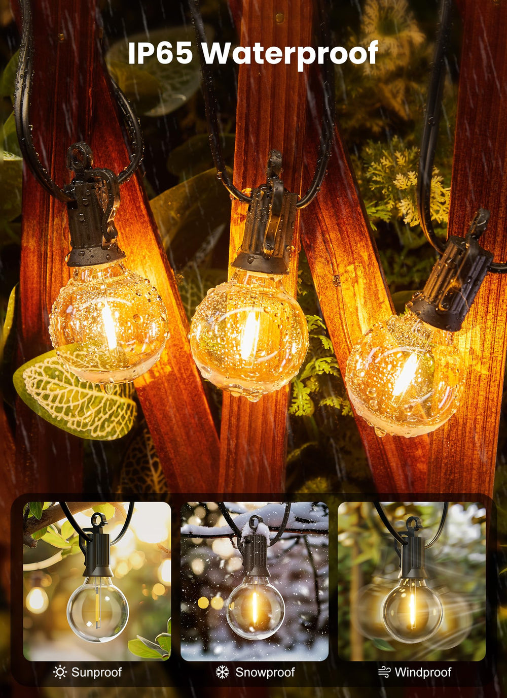 Brightown bulb socket with dual hook detail for simple secure hanging