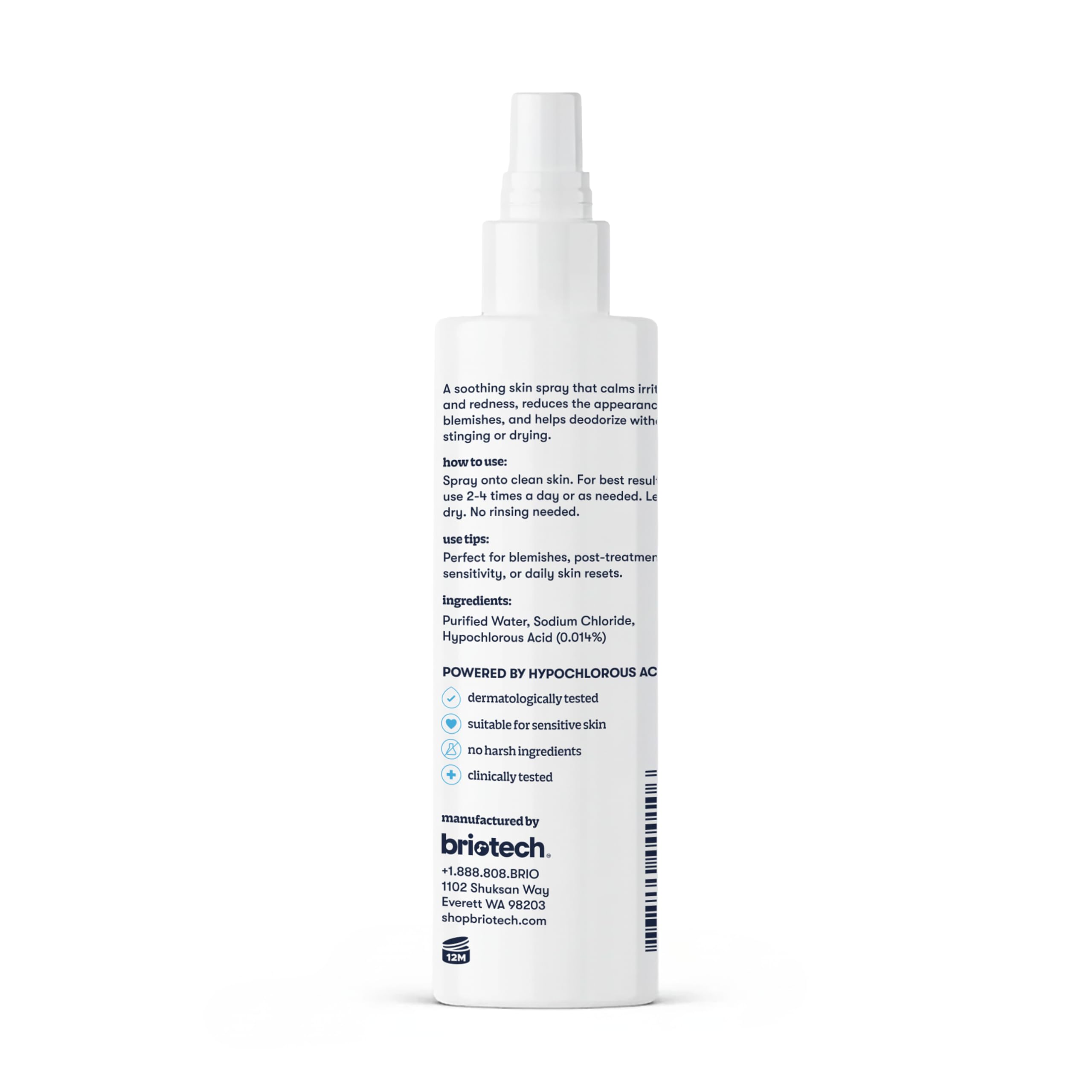 BRIOTECH producto en baño minimalista para rutina diaria efectiva