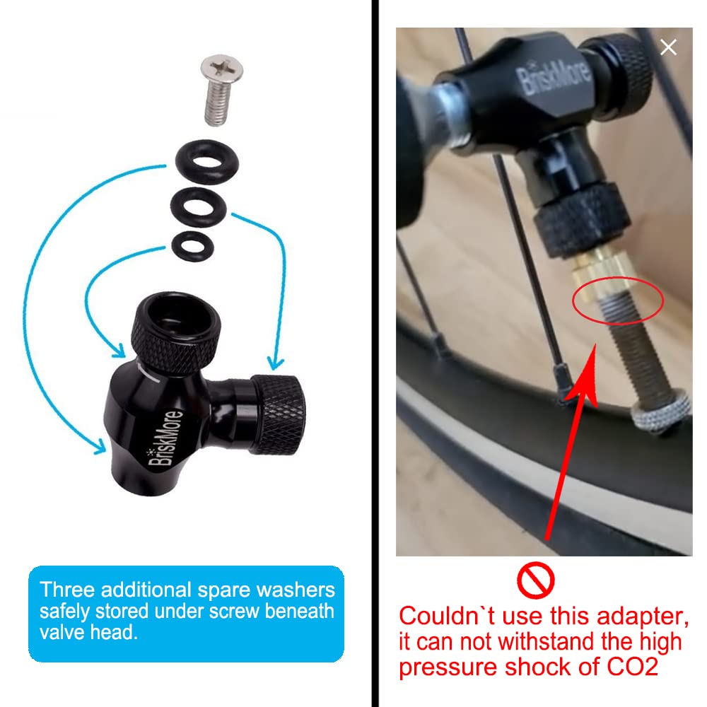BriskMore kit next to common bike tools showing compact travel benefit