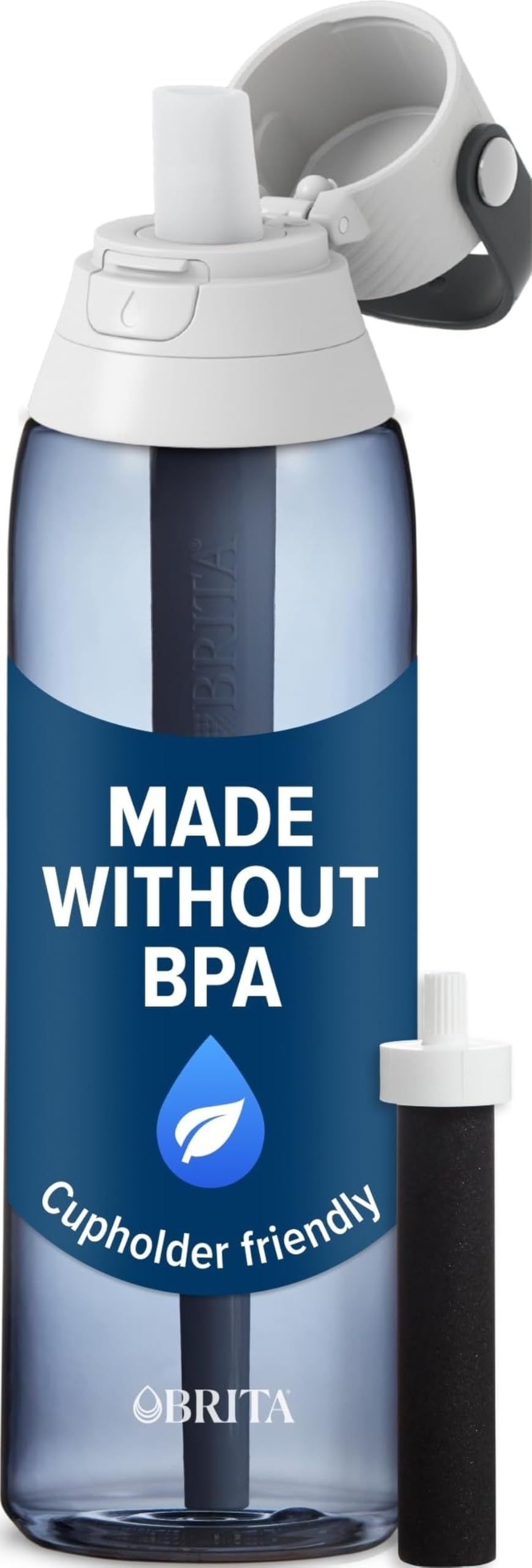 BRITA botella Night Sky vista frontal con diseño elegante y capacidad 26 oz