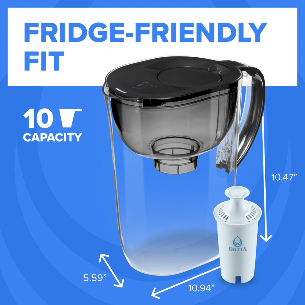 Comparación visual Brita Metro con botellas plásticas que reduce residuos
