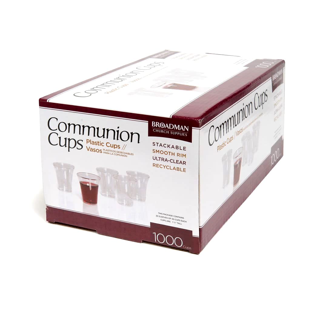 BROADMAN varios vasos alineados en bandeja estándar para servicio rápido