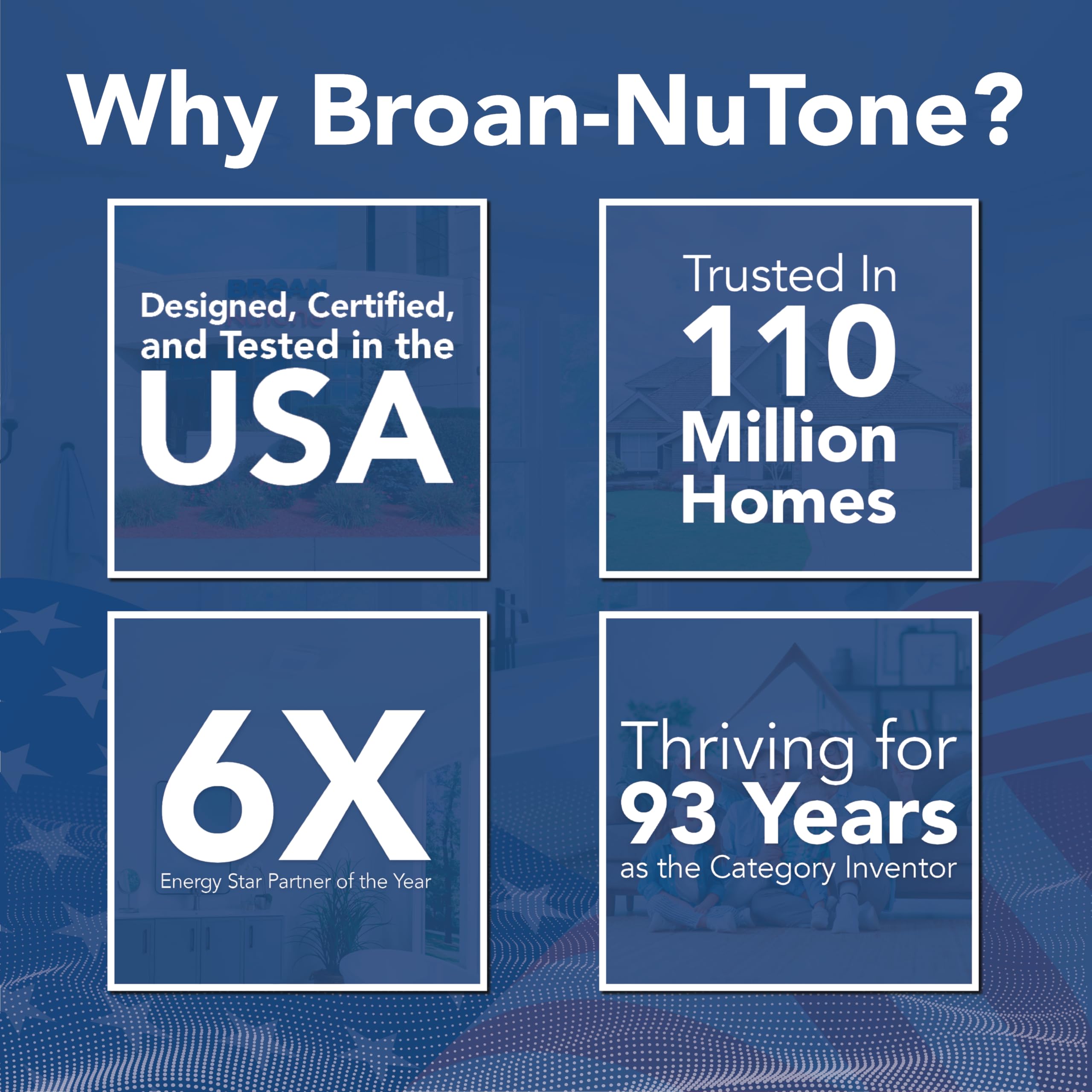 Broan-NuTone instalación desde la habitación sin ático, montaje rápido y simple