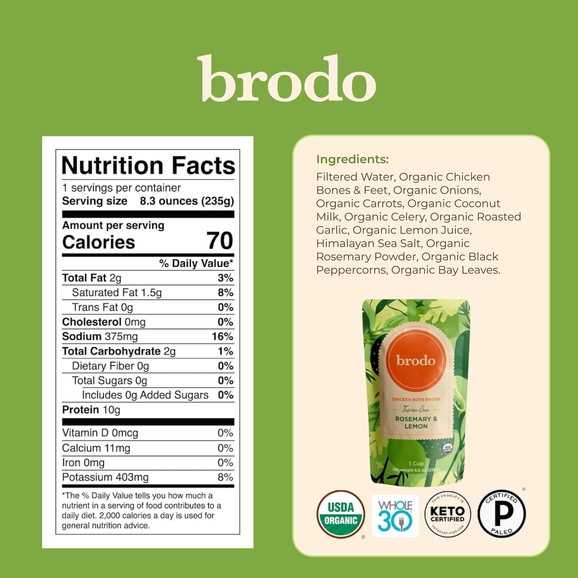 Brodo close-up de aromáticos y huesos usados, enfatiza método tradicional