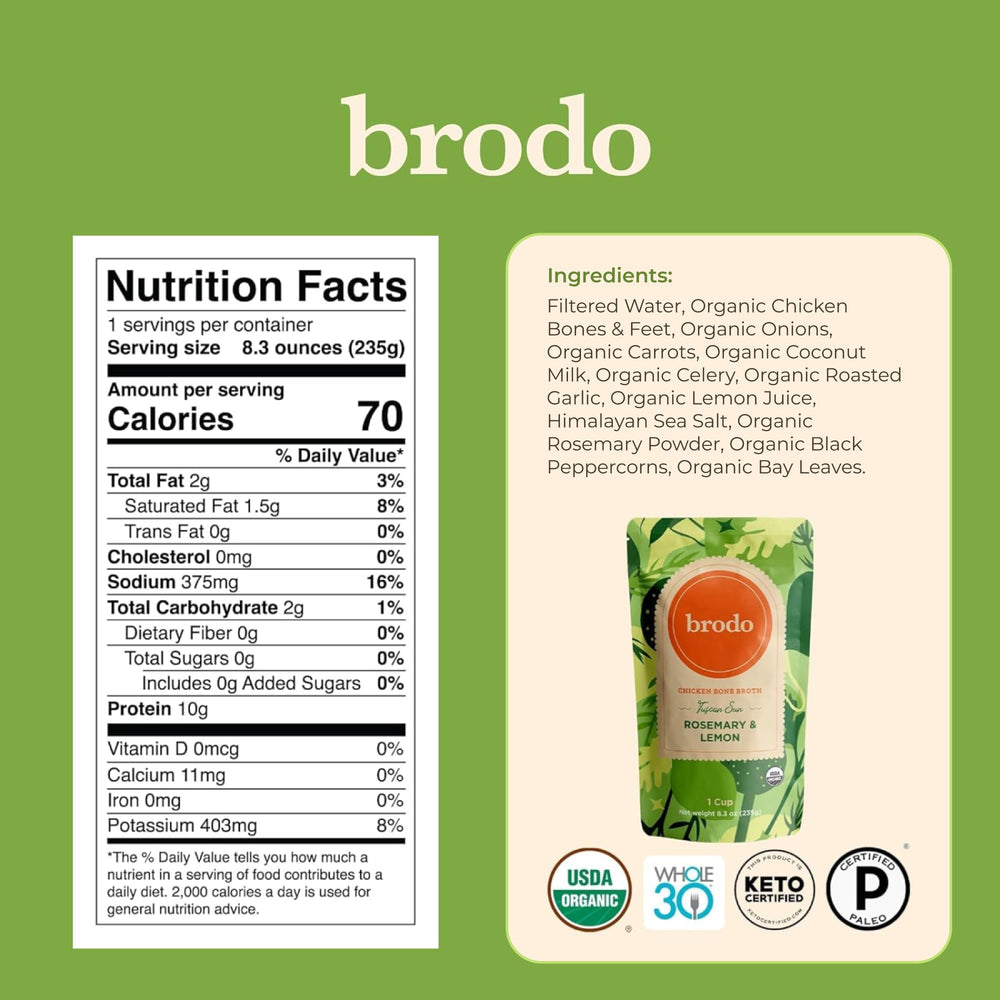Brodo close-up de aromáticos y huesos usados, enfatiza método tradicional