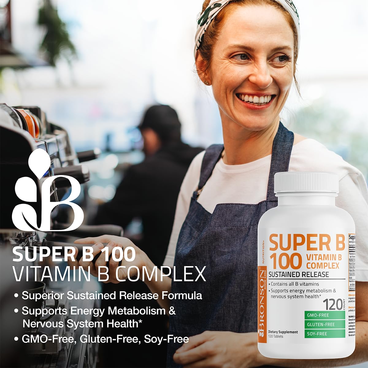 Bronson Super B100 cierre de etiqueta destaca certificación GMP