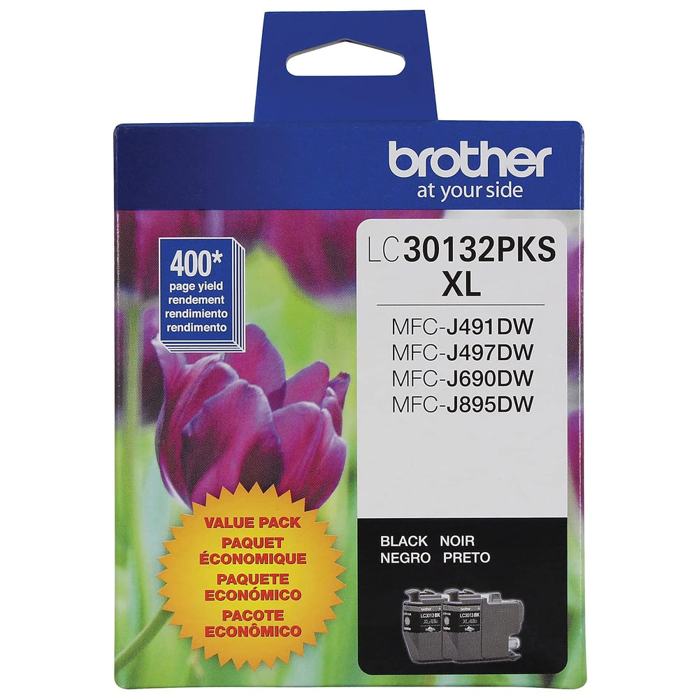 Brother cartucho en mano para comparar tamaño, montaje sencillo y compacto