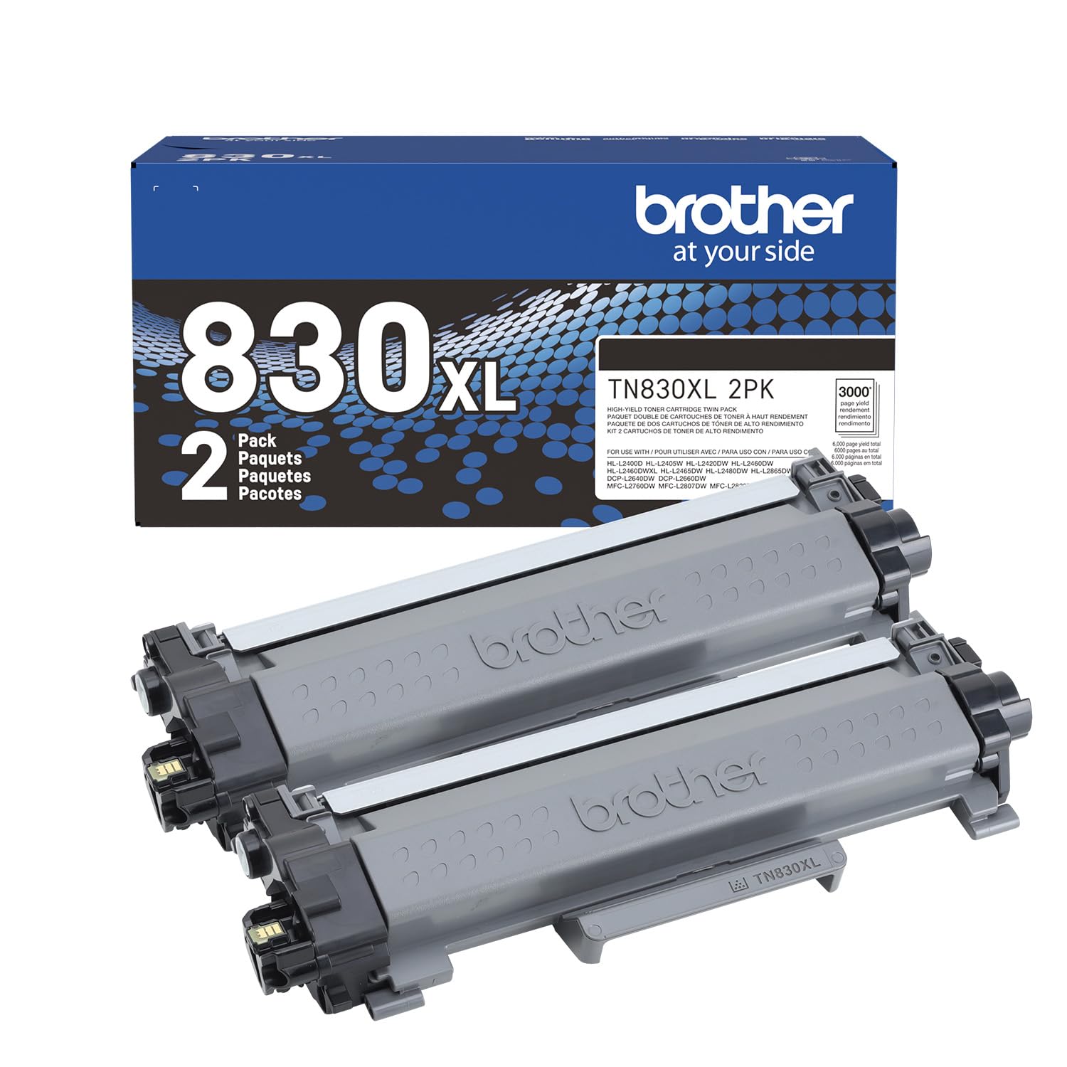 Brother pack frontal mostrando los dos cartuchos y ahorro