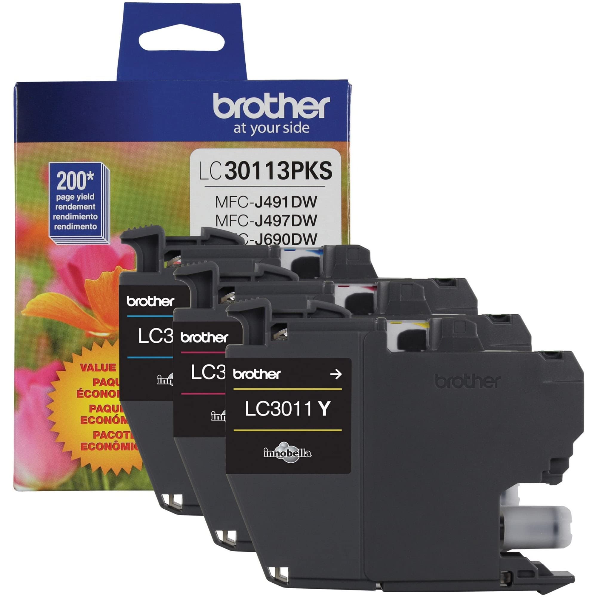 Brother cartucho LC3011 detalle del chip y boquilla para impresión fiable