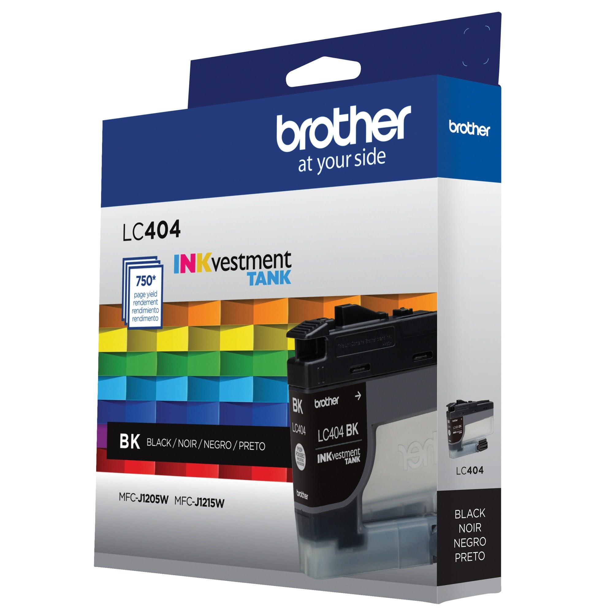 Brother LC404BK embalaje listo para reciclaje que facilita disposición responsable