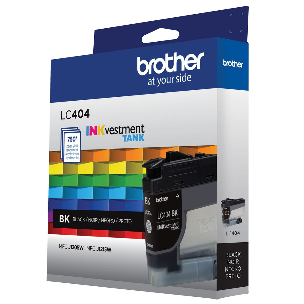 Brother LC404BK embalaje listo para reciclaje que facilita disposición responsable