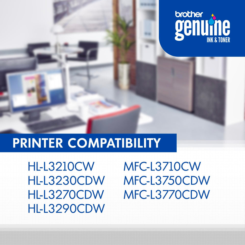 Brother cartuchos instalados en impresora compatible para funcionamiento perfecto