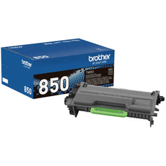 Brother TN850 frontal del embalaje mostrando compatibilidad y rendimiento