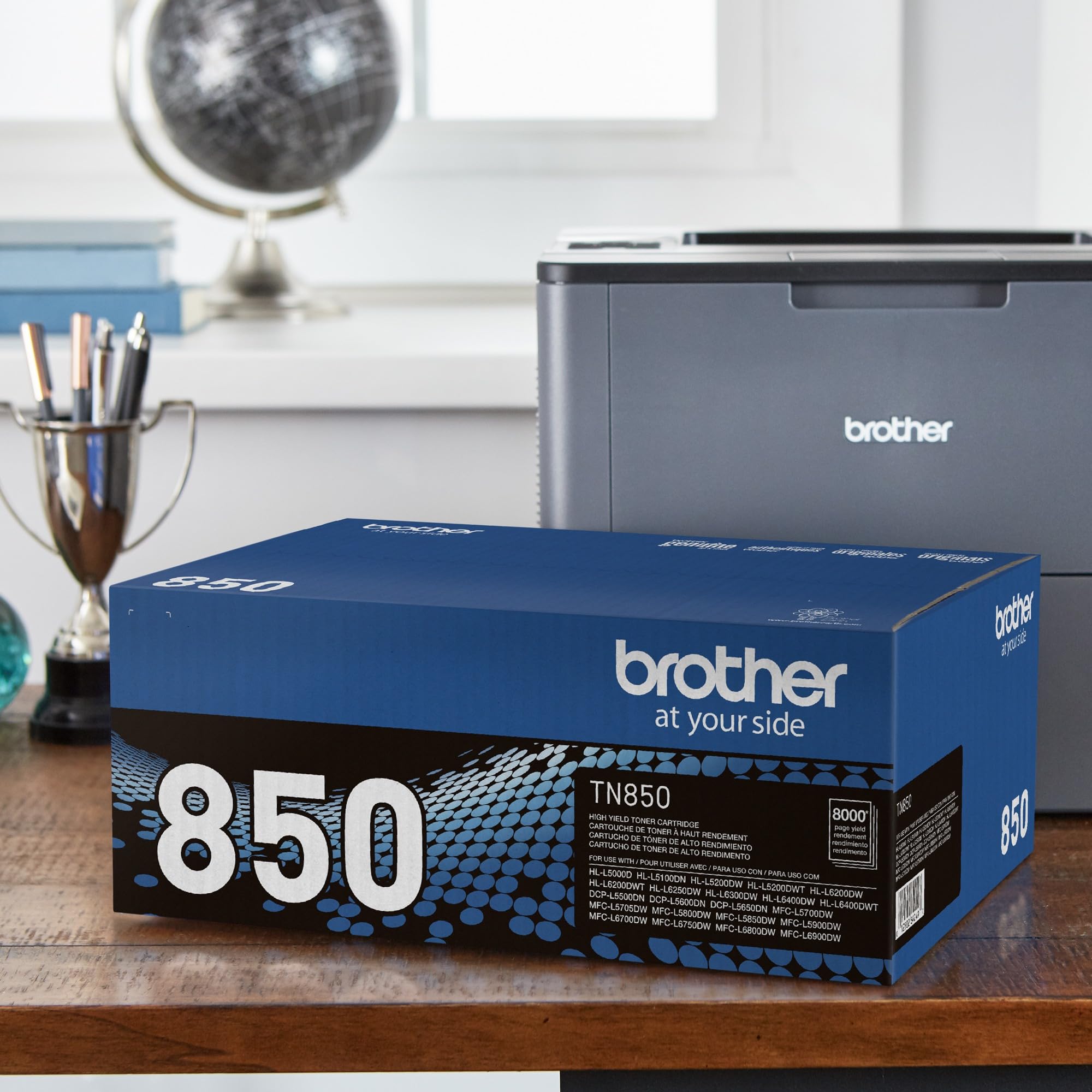 Brother TN850 textura del tóner que asegura impresión nítida y uniforme