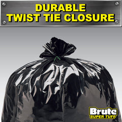Brute Super Tuff bolsa colocada en contenedor de 55 galones para ajuste seguro
