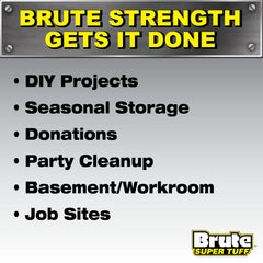 Brute Super Tuff demostración del cierre con brida para transporte sin derrames