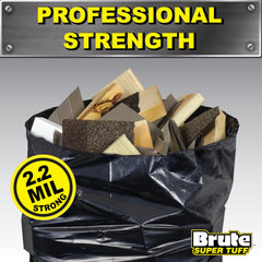 Brute Super Tuff primer plano de textura resistente que muestra grosor 2.2 mil