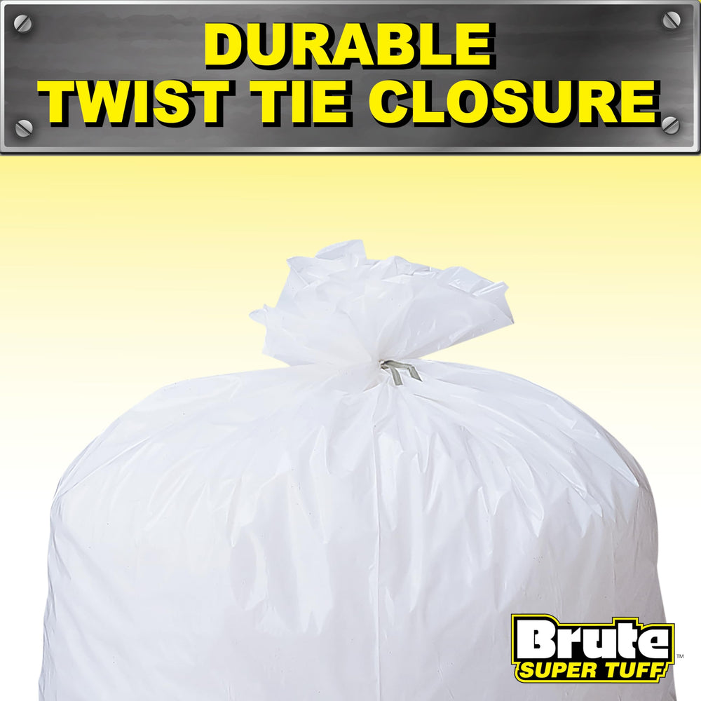 Brute Super Tuff bolsa dentro de compactador de cocina demostrando ajuste