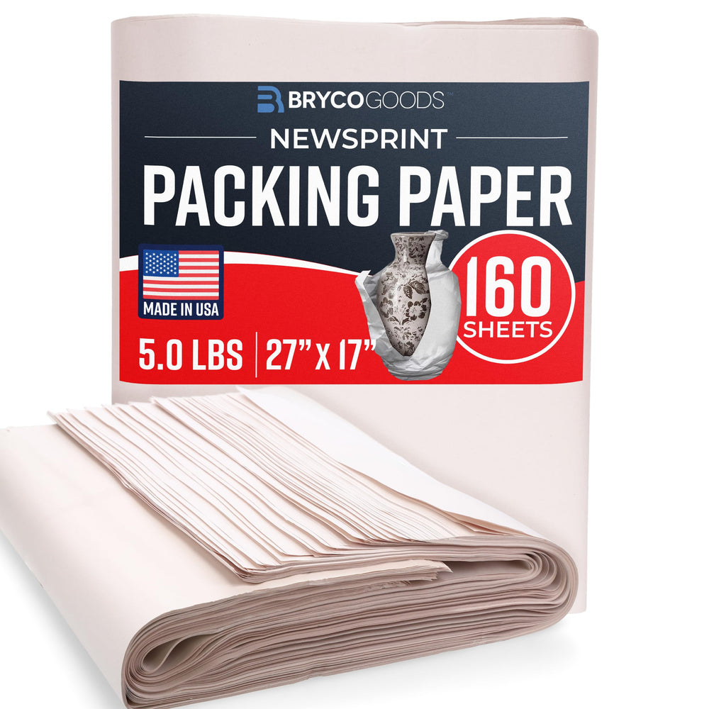 Bryco Goods paquete frontal mostrando 160 hojas, protección económica