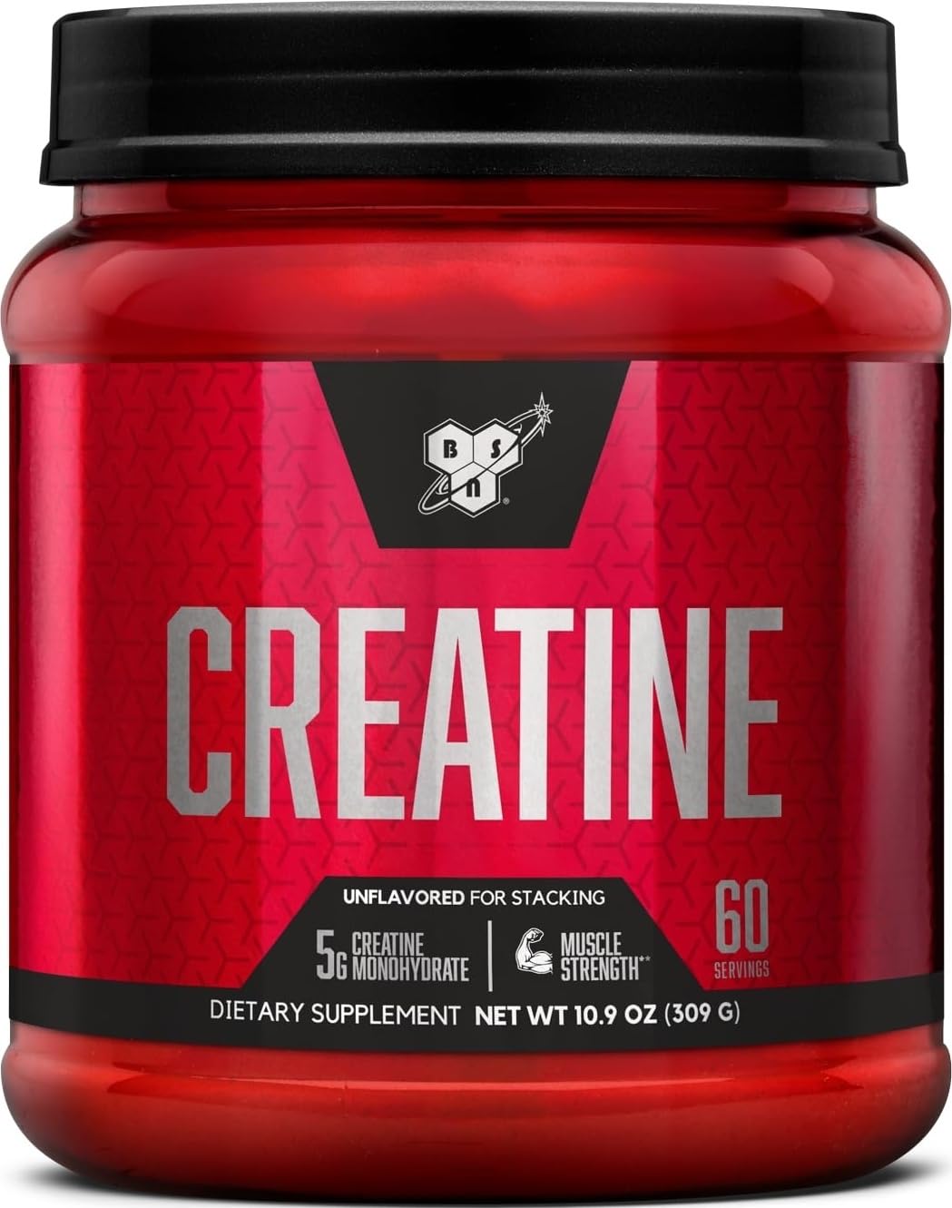 BSN envase frontal del producto mostrando 60 servicios para rendimiento