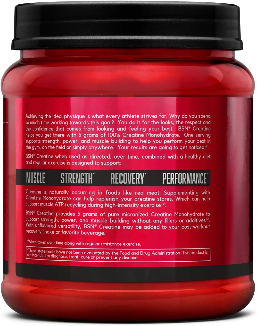 BSN producto en mochila de gimnasio listo para uso antes o después del entrenamiento