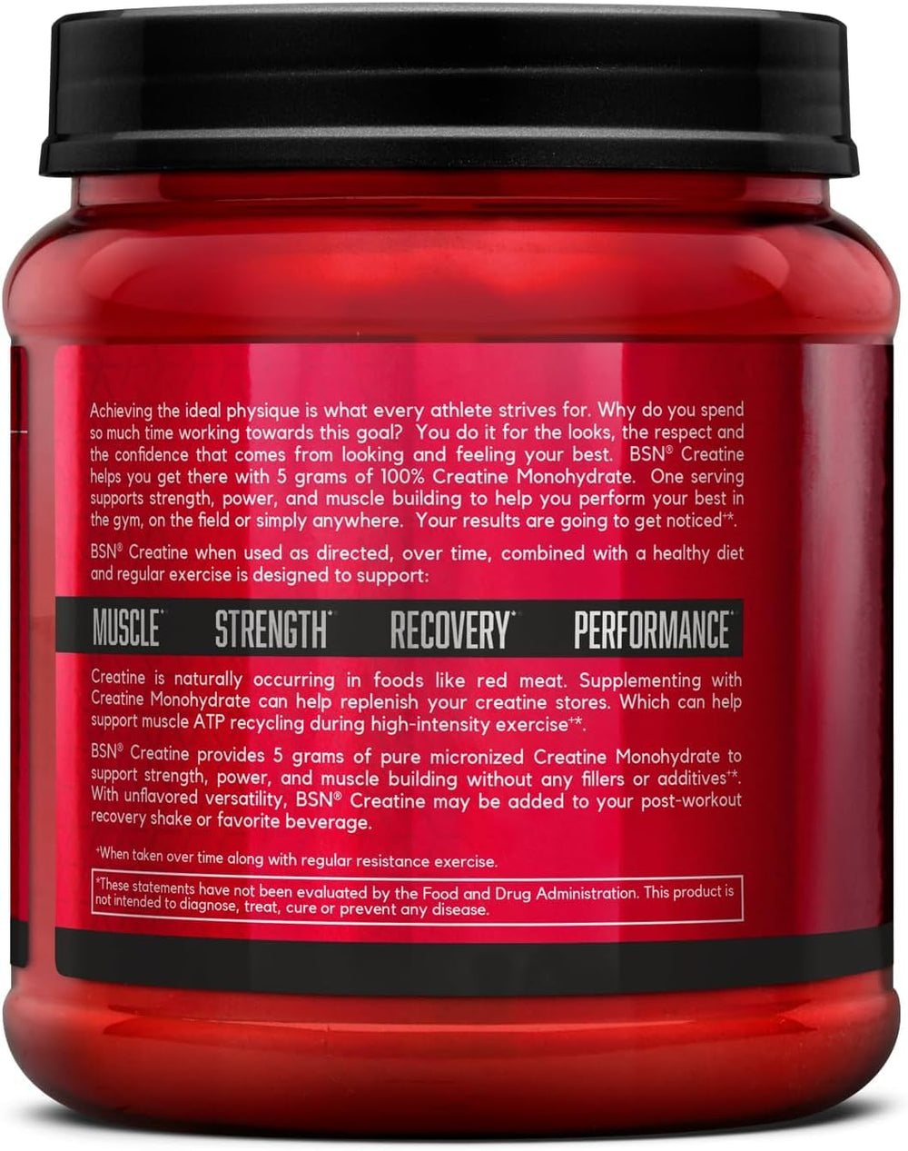 BSN producto en mochila de gimnasio listo para uso antes o después del entrenamiento