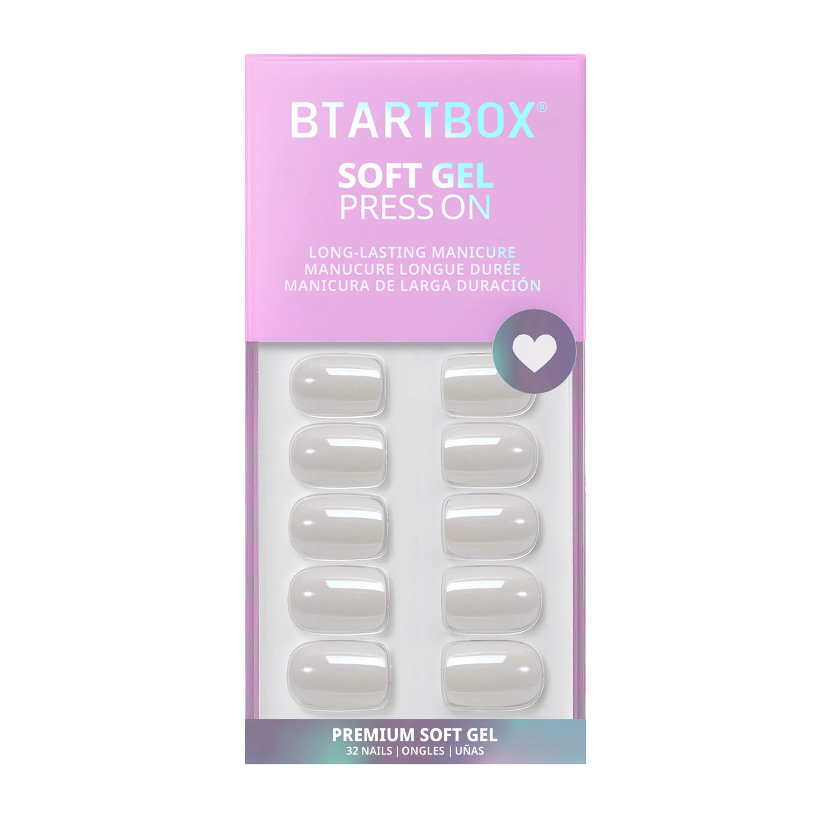 BTArtbox aplicación de uñas en manos para casa rápida y acabado profesional en minutos