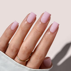 BTArtbox frontal del empaque mostrando color baby pink y beneficio de manicura rápida