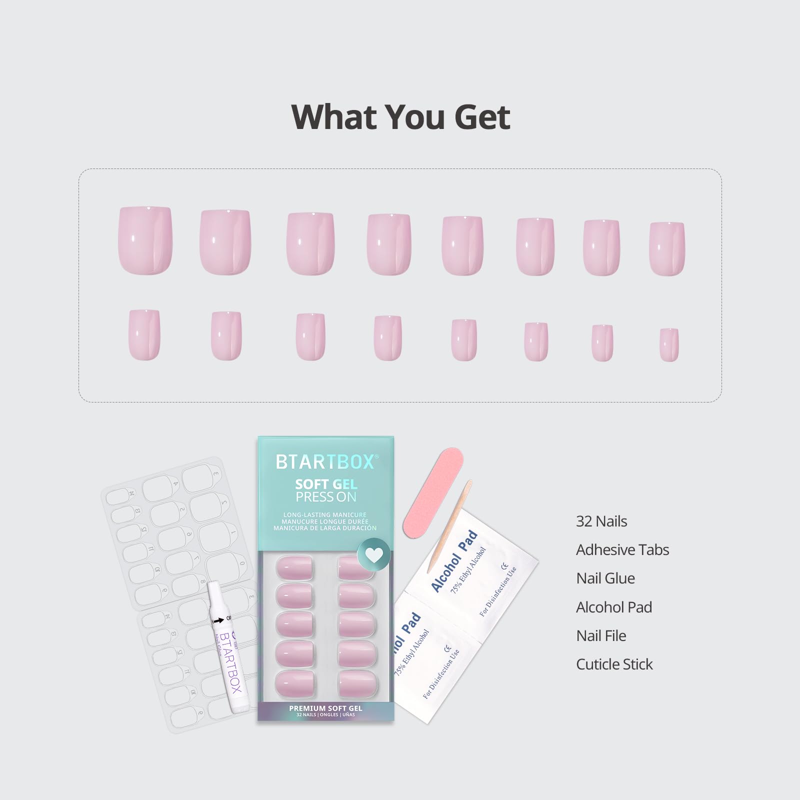 BTArtbox contenido del kit con accesorios que facilitan aplicación en 10 minutos