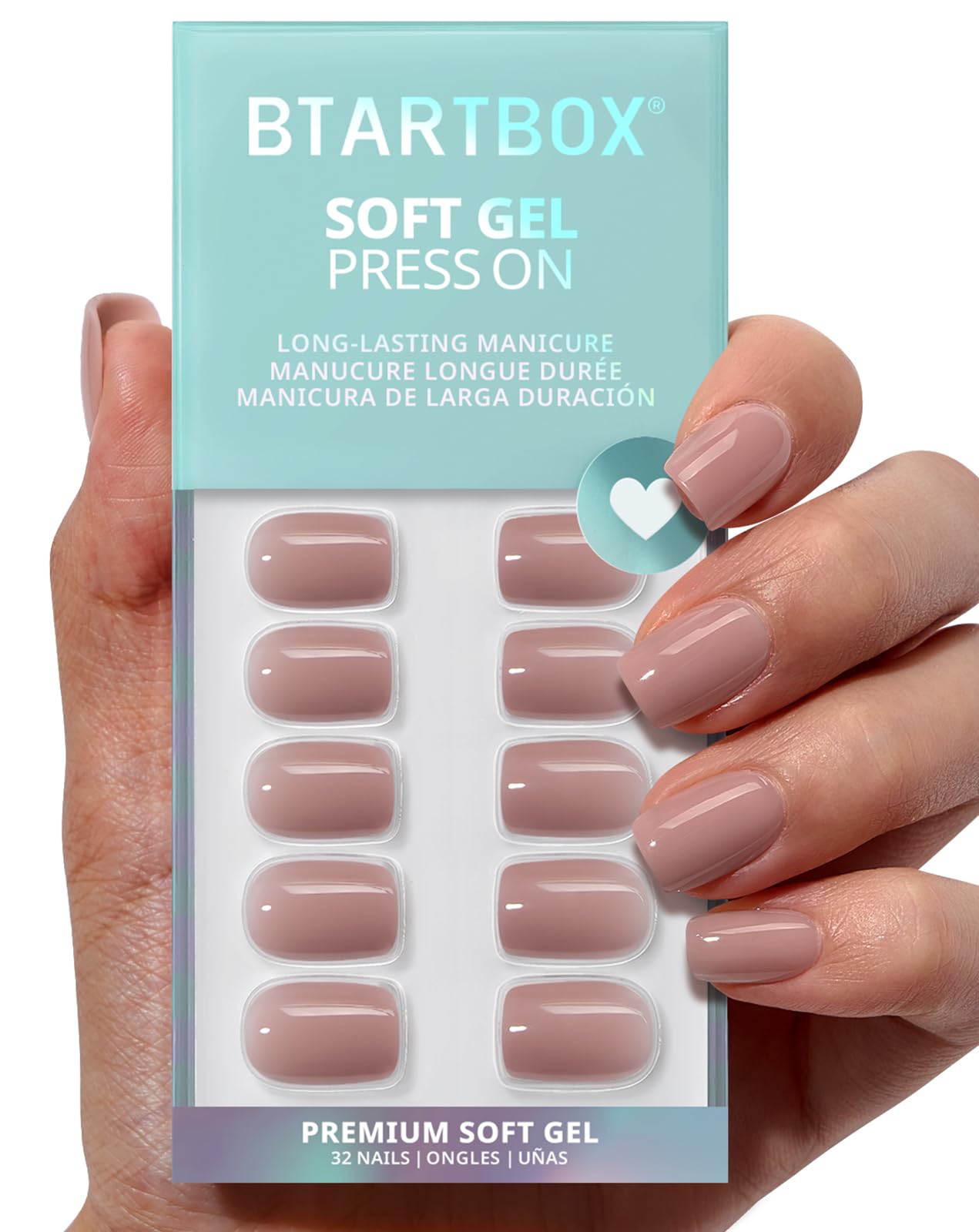 BTArtbox empaque frontal mostrando caja y tono nude, transmite calidad profesional