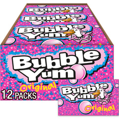 Bubble Yum vista frontal del paquete, presentación fácil de compartir