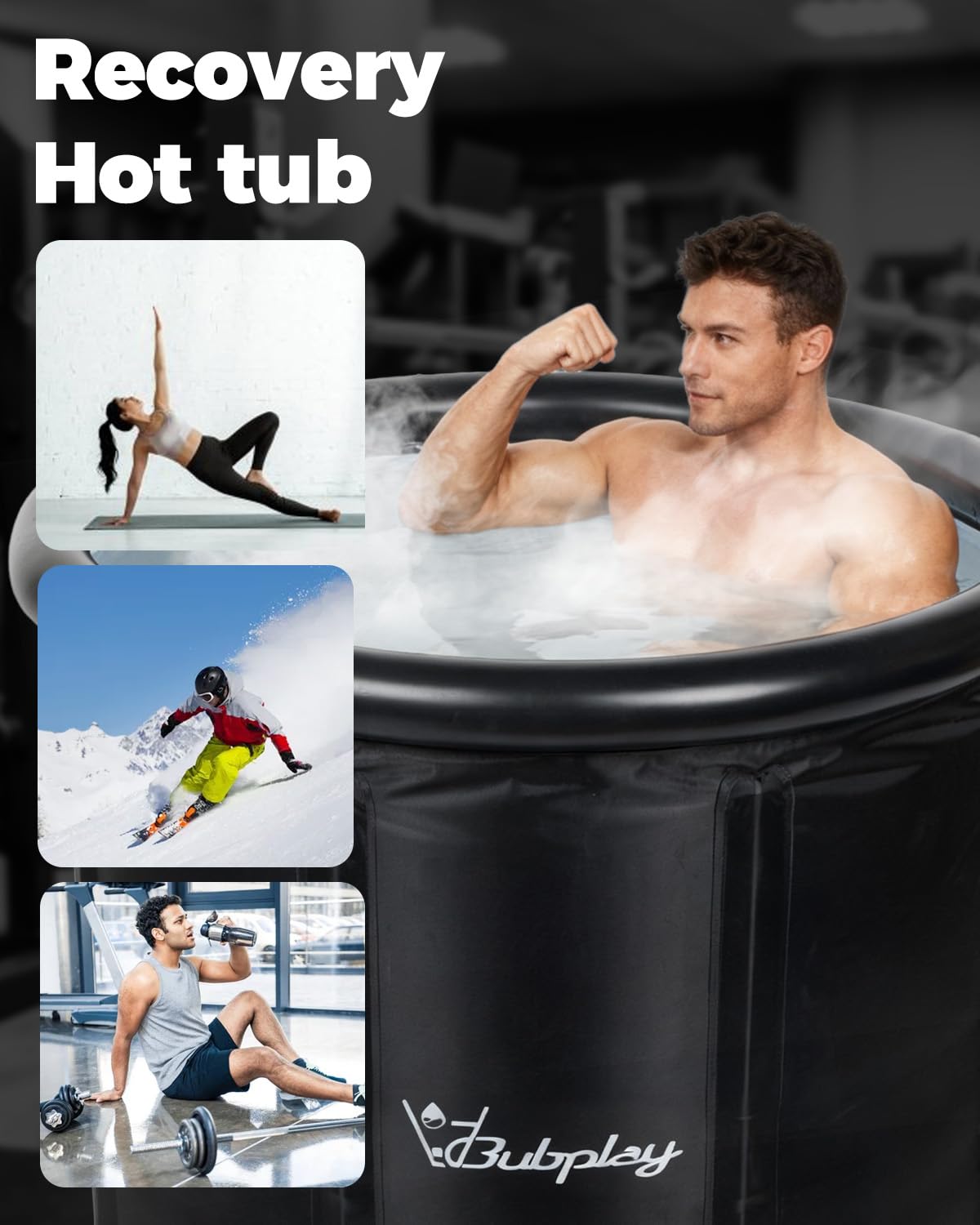 Bubplay detalle de las varillas de acero inoxidable para soporte seguro
