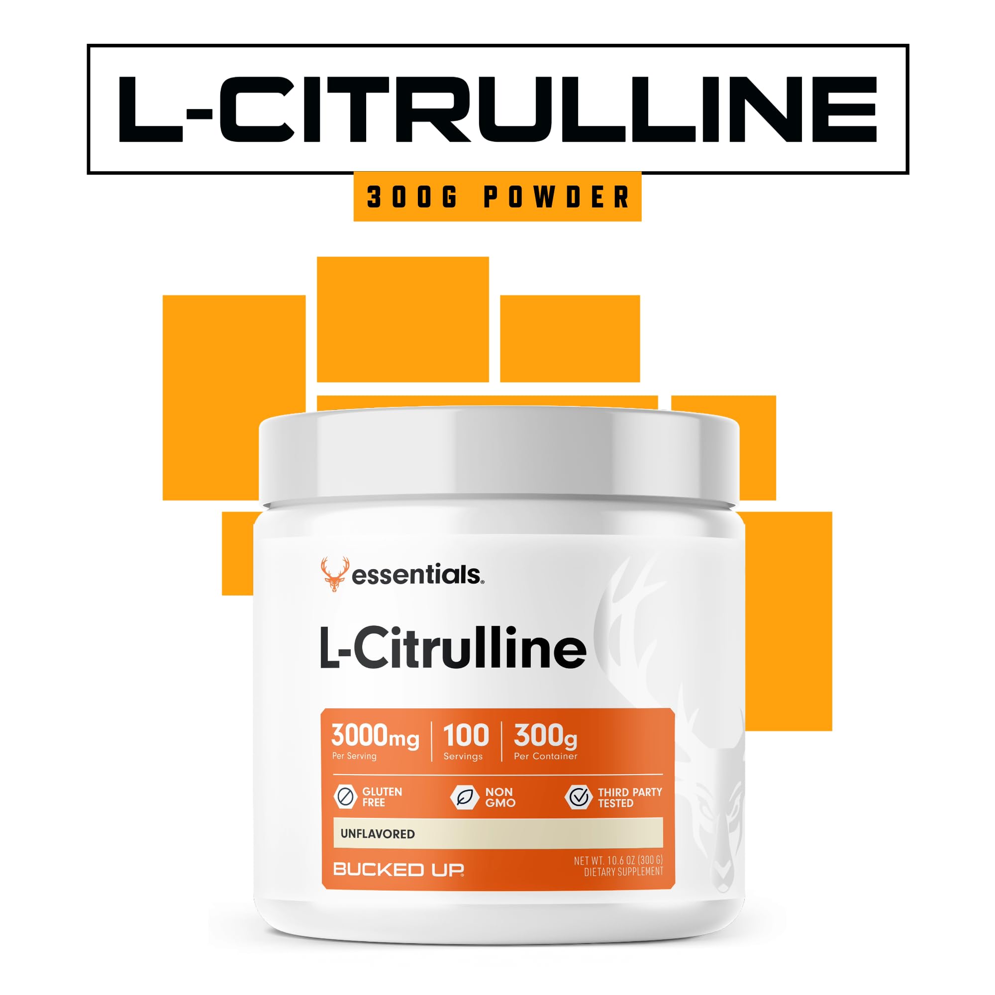 Bucked Up polvo L-Citrulline mezclado en un batido energético listo para tomar