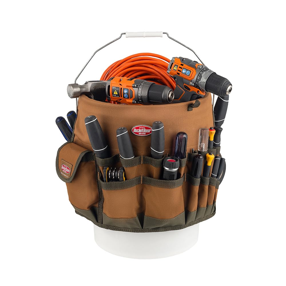 Bucket Boss bolsillos múltiples con herramientas para acceso rápido