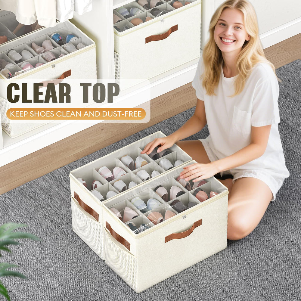 Budding Joy organizador en closet optimizando espacio vertical