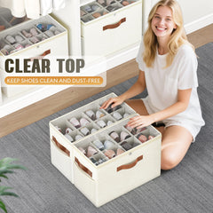 Budding Joy organizador en closet optimizando espacio vertical
